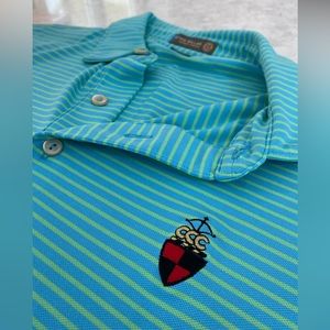 PETER MILLAR men’s golf shirt Chevy Chase Club